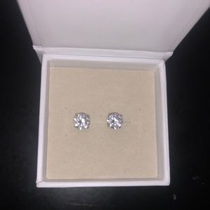 Diamond Cubic Zirconia Studs
